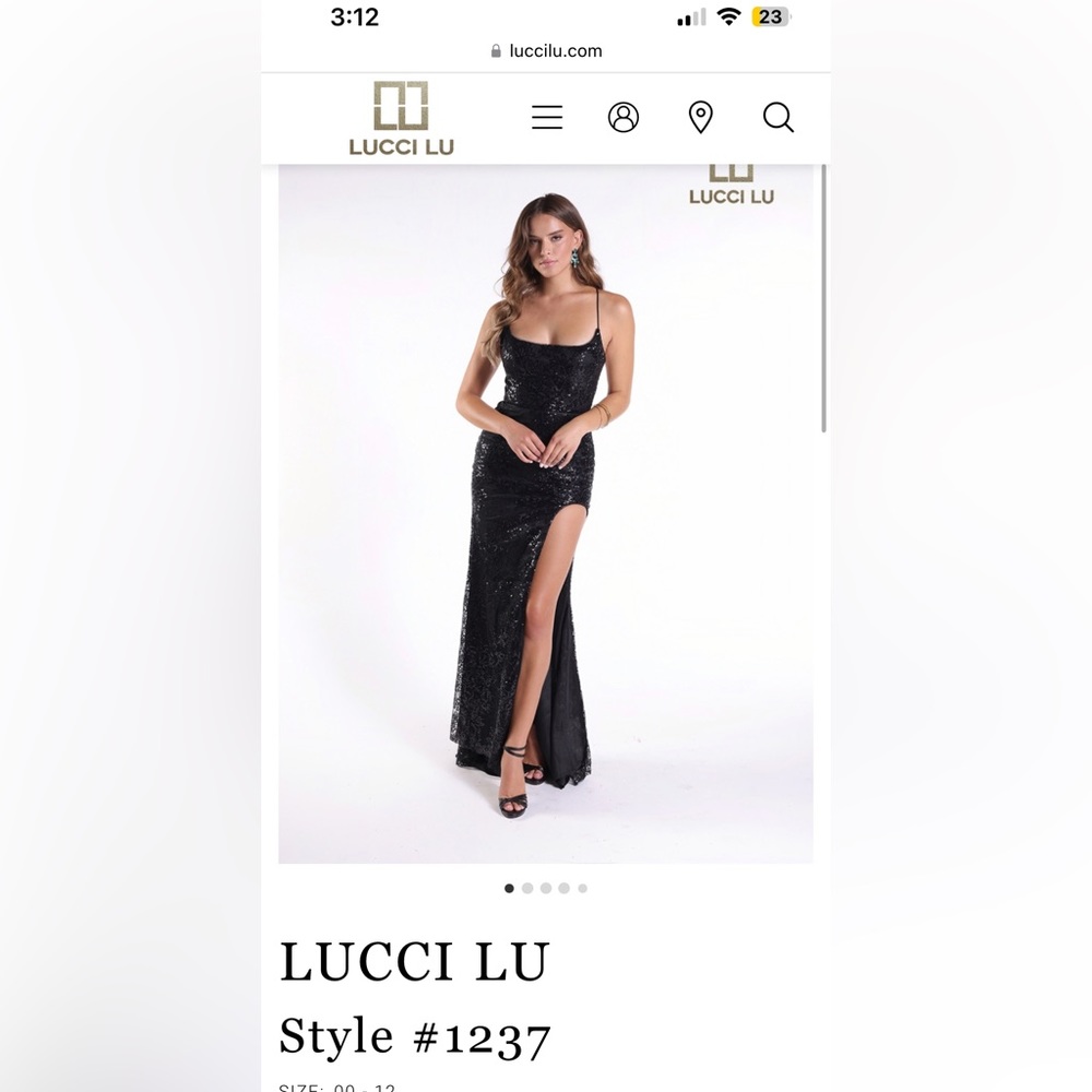 Lucci Lu Lilac Prom Gown 1237